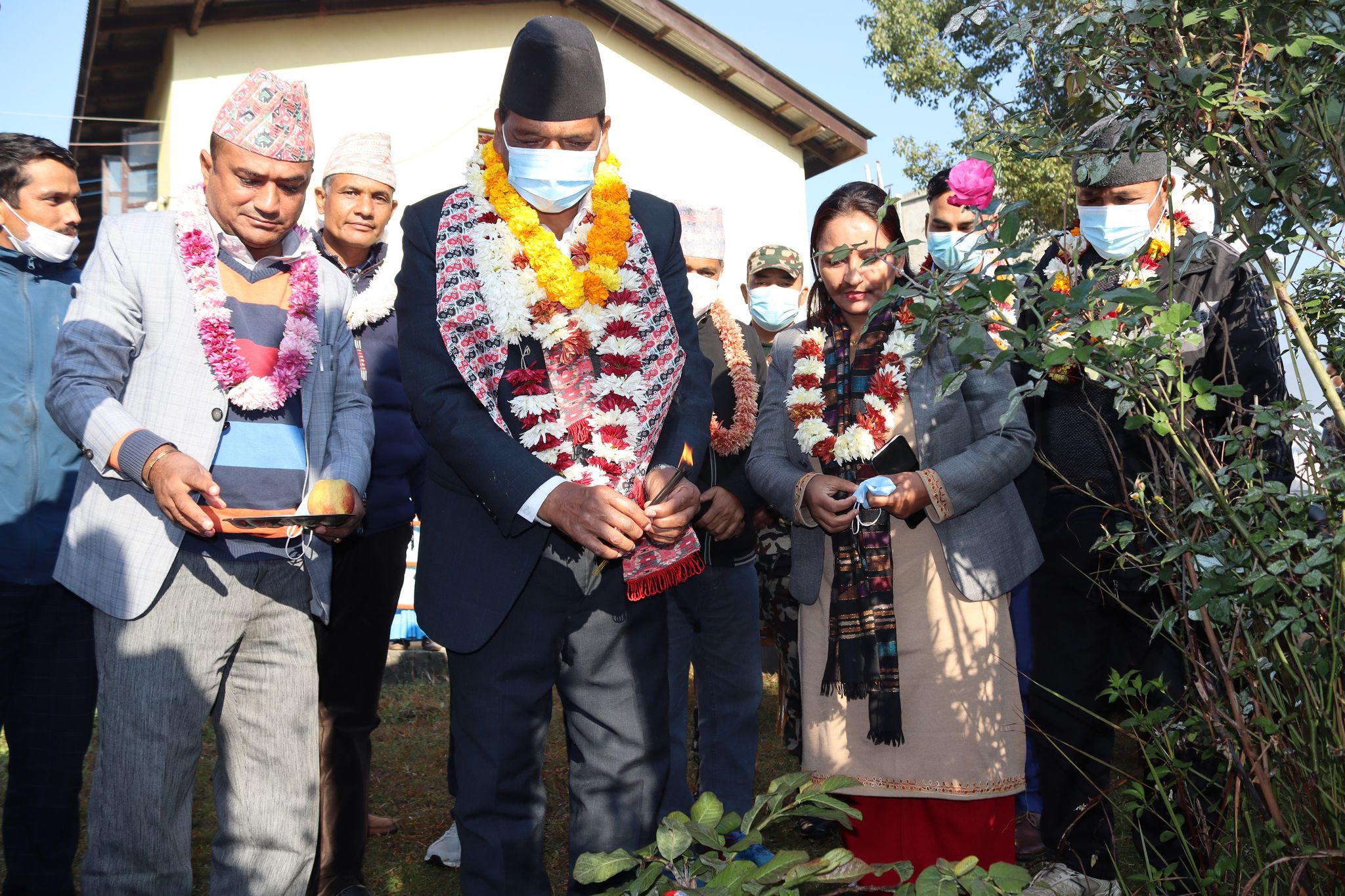 वीरेन्द्रनगरमा १५ शय्याको अस्पताल शिलान्यास