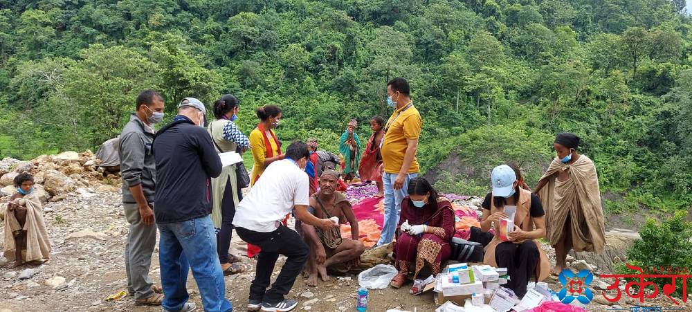 राउटे बस्तीमा पुग्यो स्वास्थ्य टोली, सबैले जाँच गराउन मानेनन् 