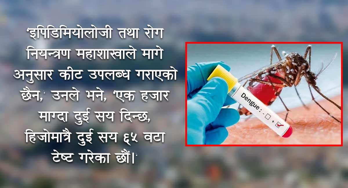 उपत्यकामा डेंगुले महामारीको रूप लिँदै, ‘स्वास्थ्य आपतकाल’ घोषणा गर्न विज्ञको सुझाव