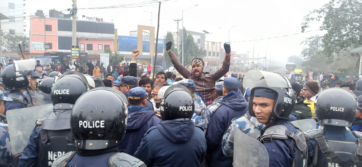 लुम्बिनीमा रामकथा वाचन गर्न लागेको विरोधमा प्रदर्शन, गैरबौद्ध क्रियाकलाप रोक्न माग