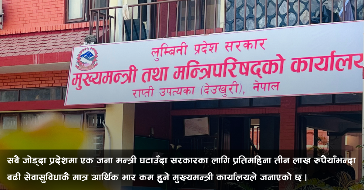 तीन मन्त्रालय नहुँदा वार्षिक ३३ करोड आर्थिक भार हट्ने, प्रदेश सांसदले भने १३ शीर्षकमा लिन्छन् सुविधा